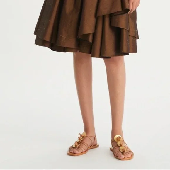 TORY BURCH Artisanal Knot Sandal Tripon Cristal Elba Sandals